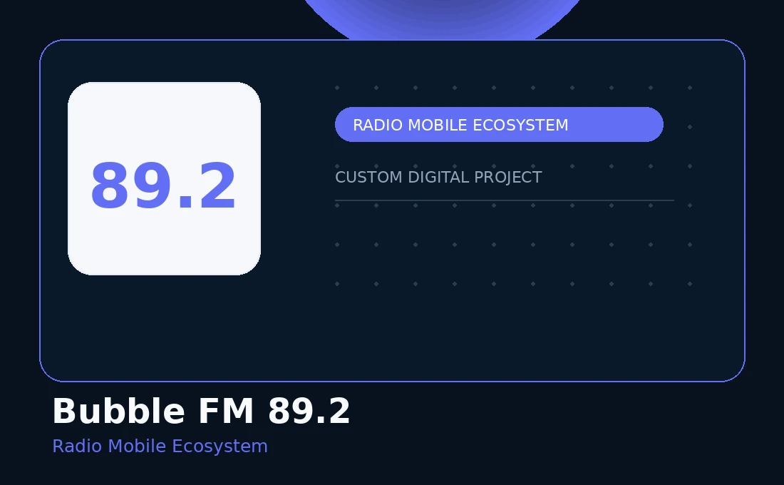Bubble FM 89.2 project preview