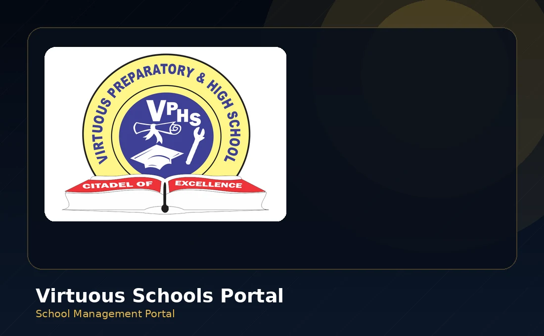 Virtuous Schools Portal project preview